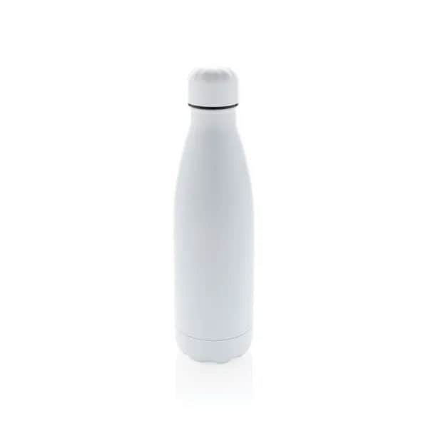 Einfarbige Vakuumisolierte Stainless Steel Flasche - weiß