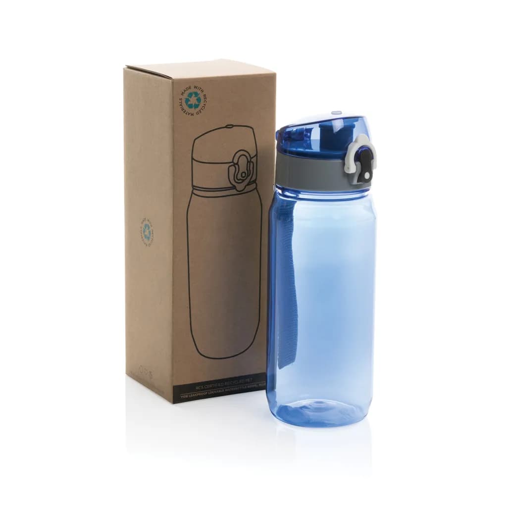 Yide RCS rPET verschließbare Wasserflasche 600ml - blau