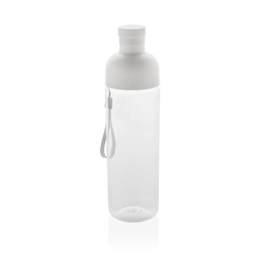 Impact auslaufsichere Wasserflasche aus RCS recyc. PET 600ml - weiß