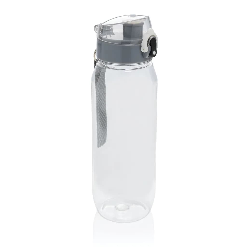 Yide verschließbare Wasserflasche aus RCS rec. PET, 800ml - transparent
