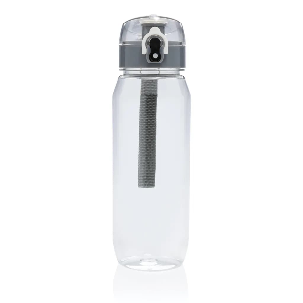 Yide verschließbare Wasserflasche aus RCS rec. PET, 800ml - transparent