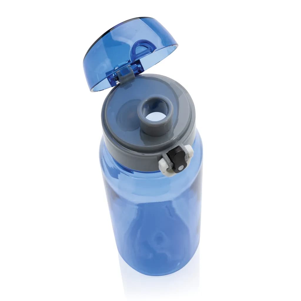 Yide verschließbare Wasserflasche aus RCS rec. PET, 800ml - blau