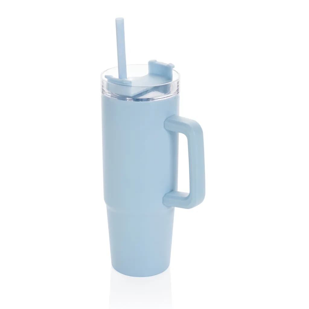 Tana Becher aus RCS recyceltem Kunststoff mit Griff 750ml - hellblau