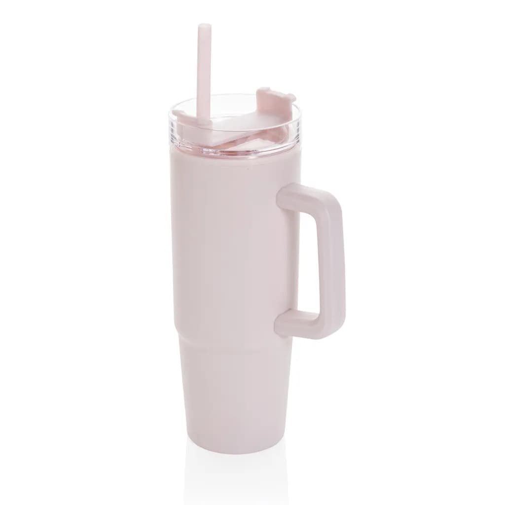 Tana Becher aus RCS recyceltem Kunststoff mit Griff 750ml - rosa