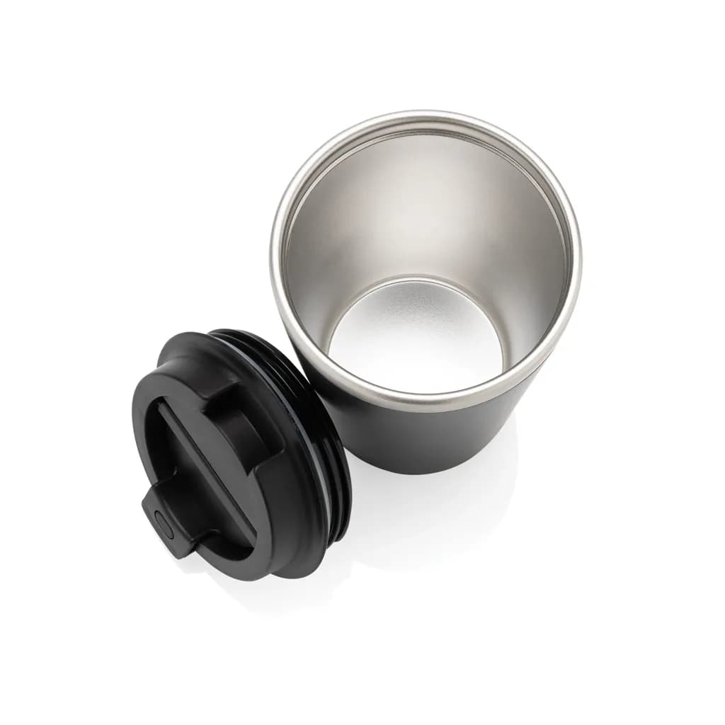 Java 350ml doppelwandiger Becher aus RCS recyceltem PP - schwarz