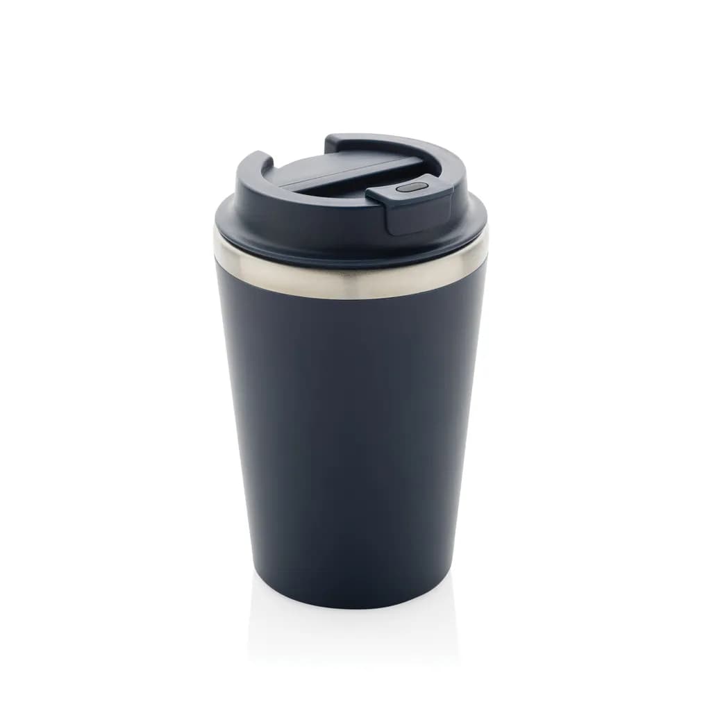 Java 350ml doppelwandiger Becher aus RCS recyceltem PP - navy blau