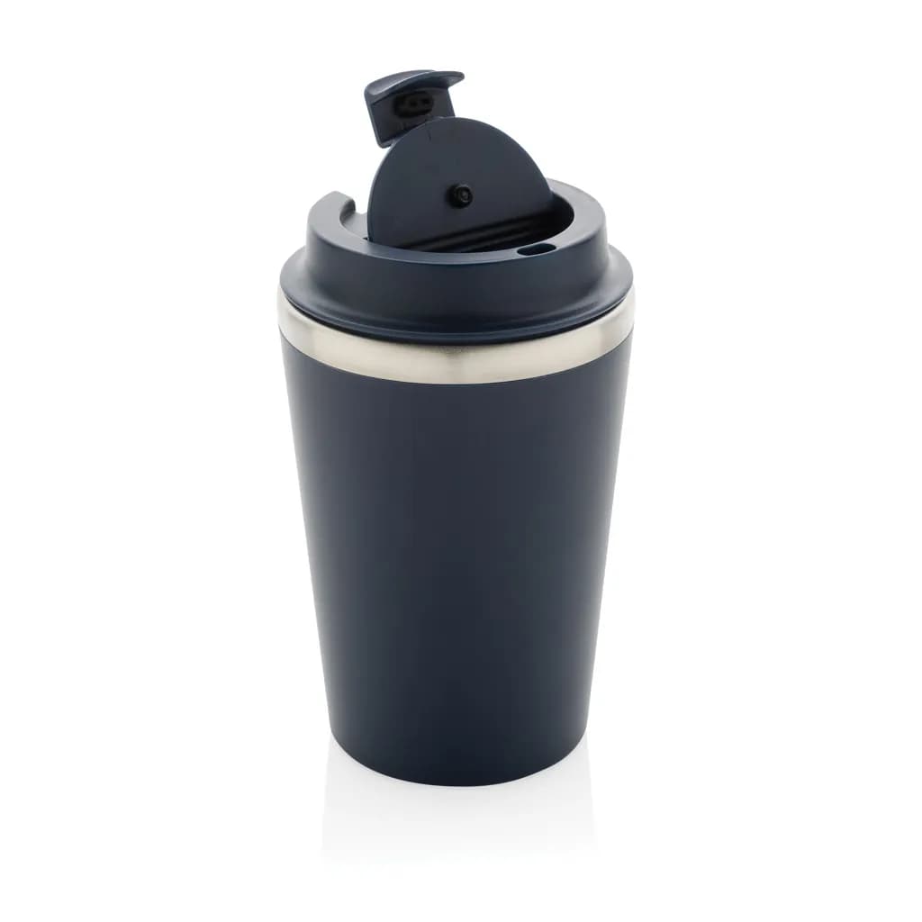 Java 350ml doppelwandiger Becher aus RCS recyceltem PP - navy blau