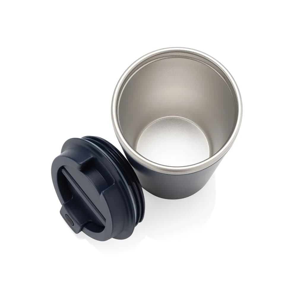 Java 350ml doppelwandiger Becher aus RCS recyceltem PP - navy blau