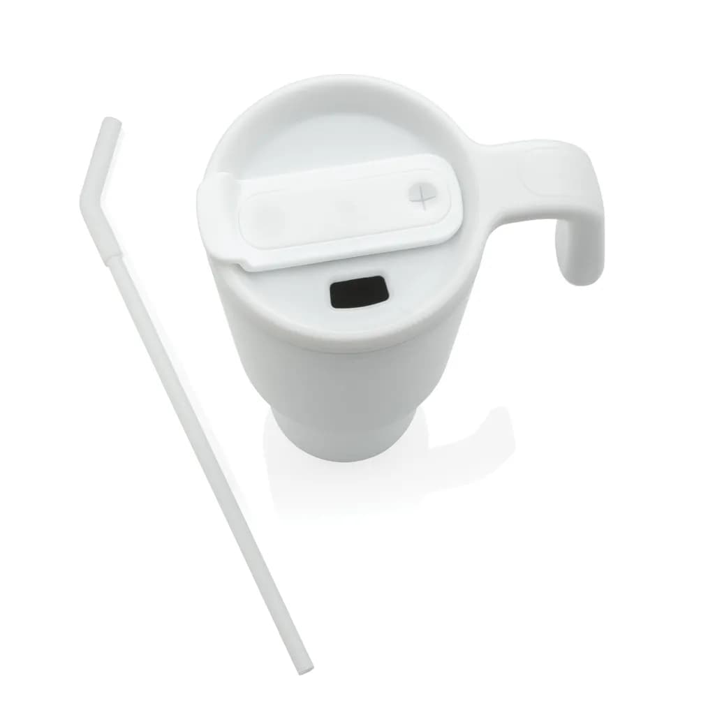 Graphic 360 Becher aus RCS-zertifiziert recyc. Stahl, 900ml - weiß