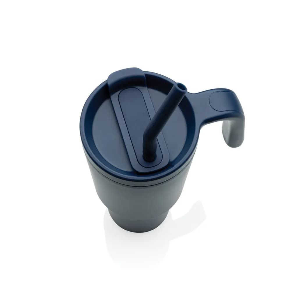 Graphic 360 Becher aus RCS-zertifiziert recyc. Stahl, 900ml - navy blau