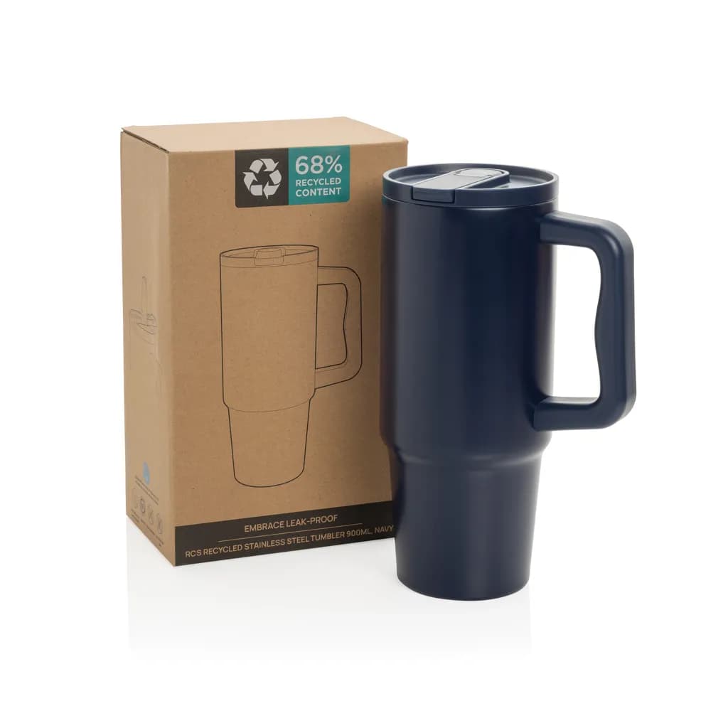 Embrace Leakproof aus RCS recyceltem Edelstahl 900ml - navy blau