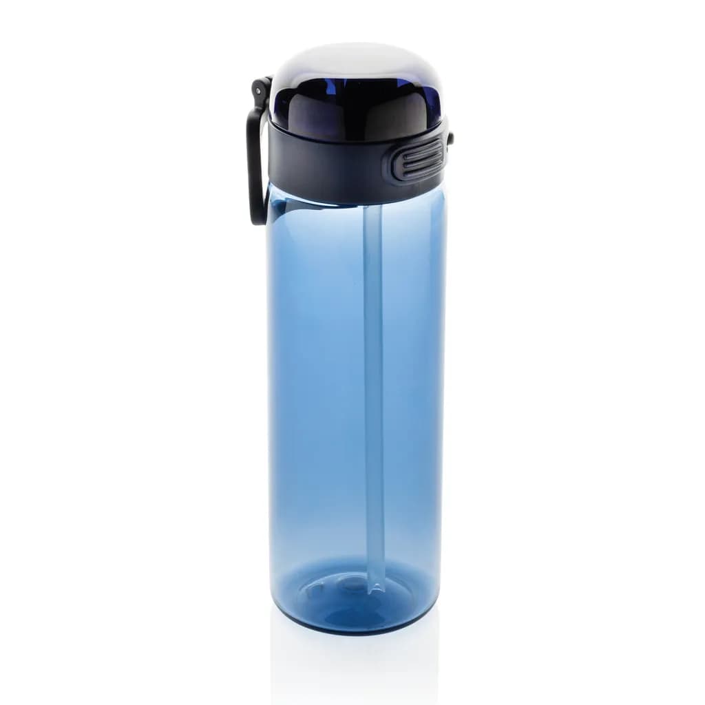 SipnLock RCS rPET auslaufsichere Sport-Trinkflasche 800ml - navy blau