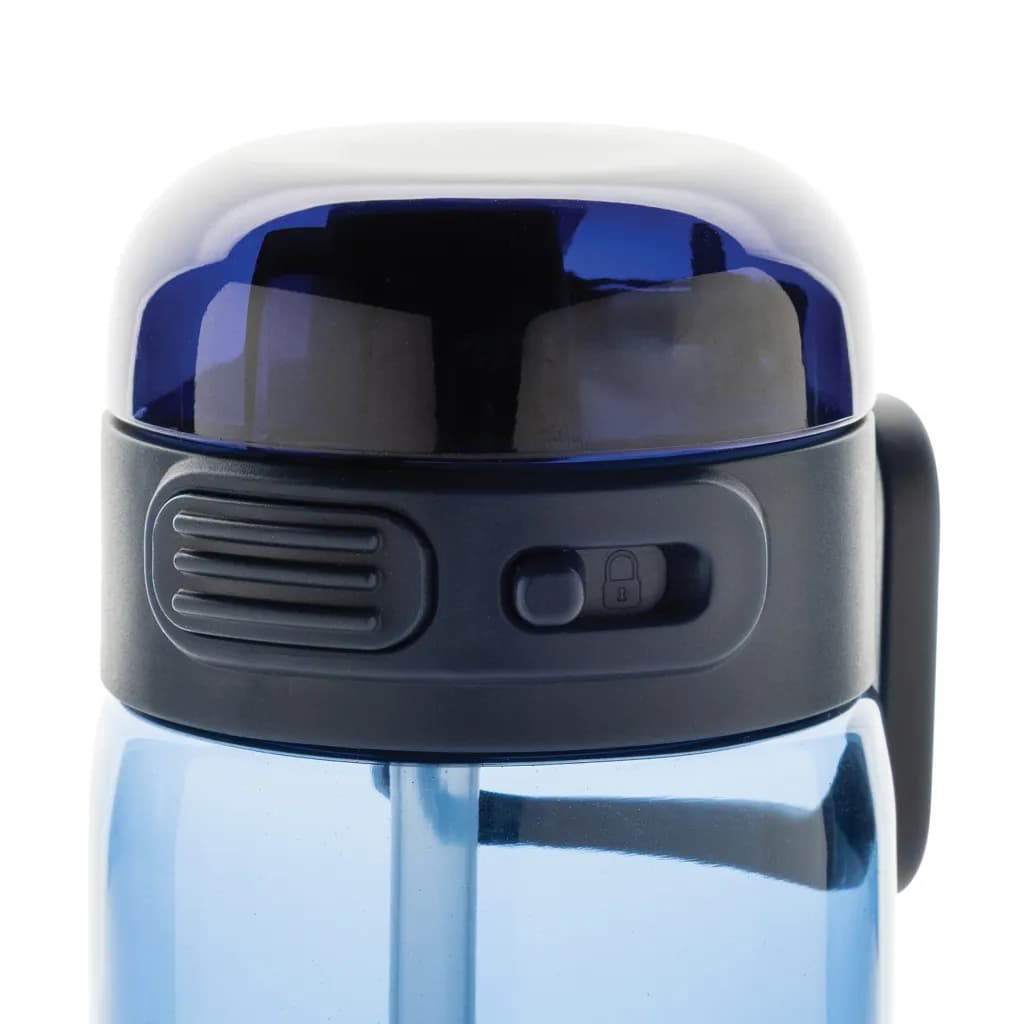 SipnLock RCS rPET auslaufsichere Sport-Trinkflasche 800ml - navy blau