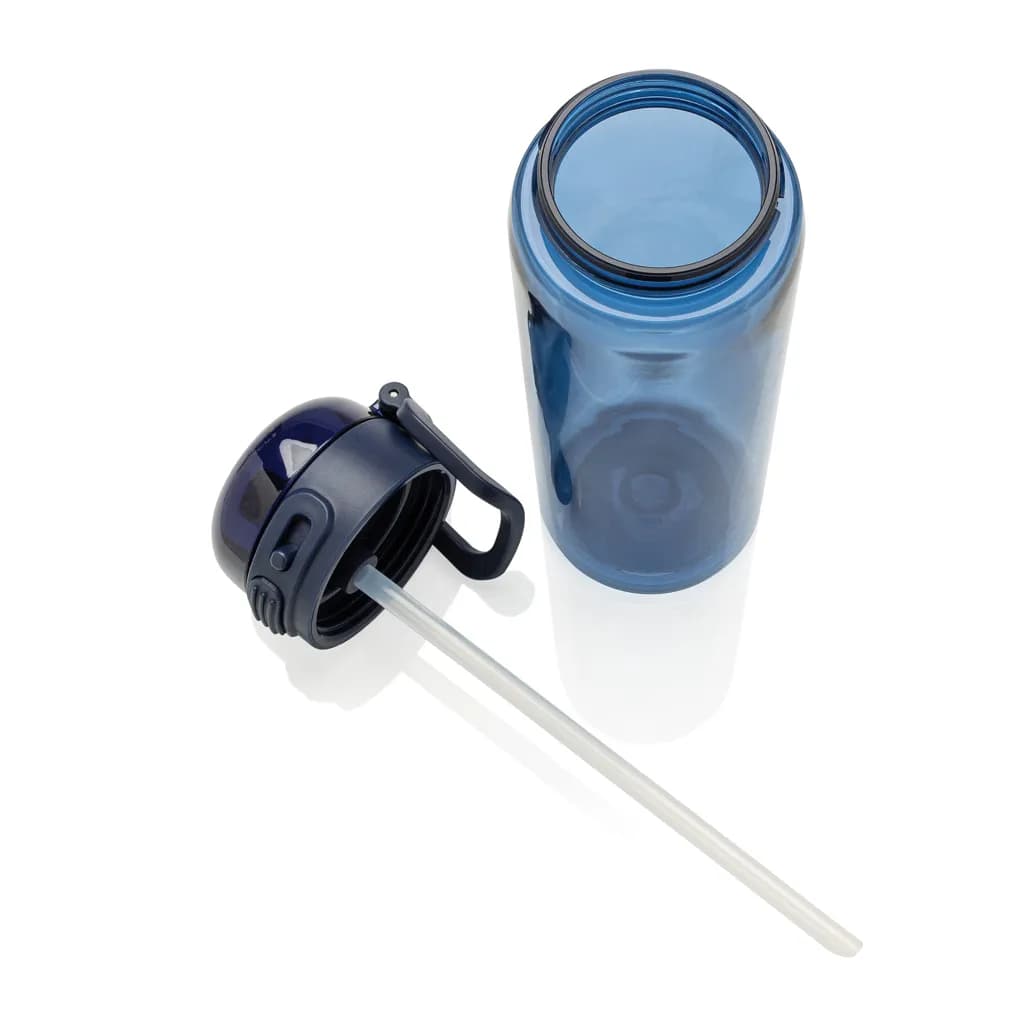 SipnLock RCS rPET auslaufsichere Sport-Trinkflasche 800ml - navy blau
