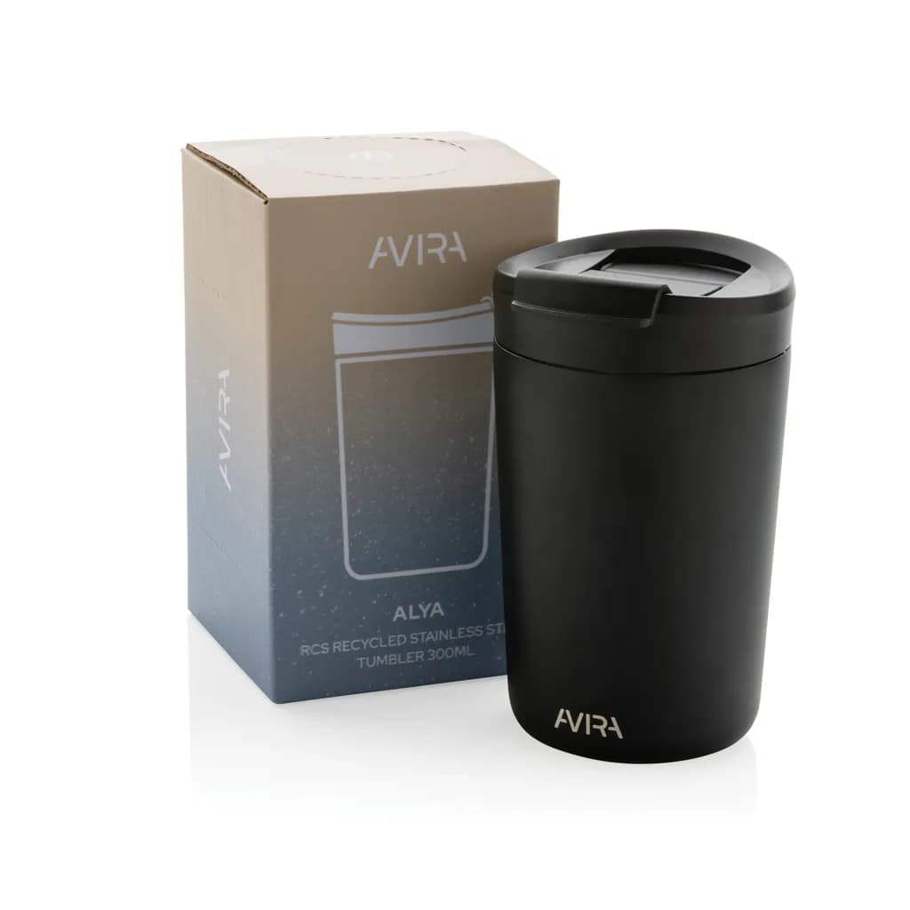 Avira Alya RCS recycelter Stainless-Steel Becher 300ml - schwarz