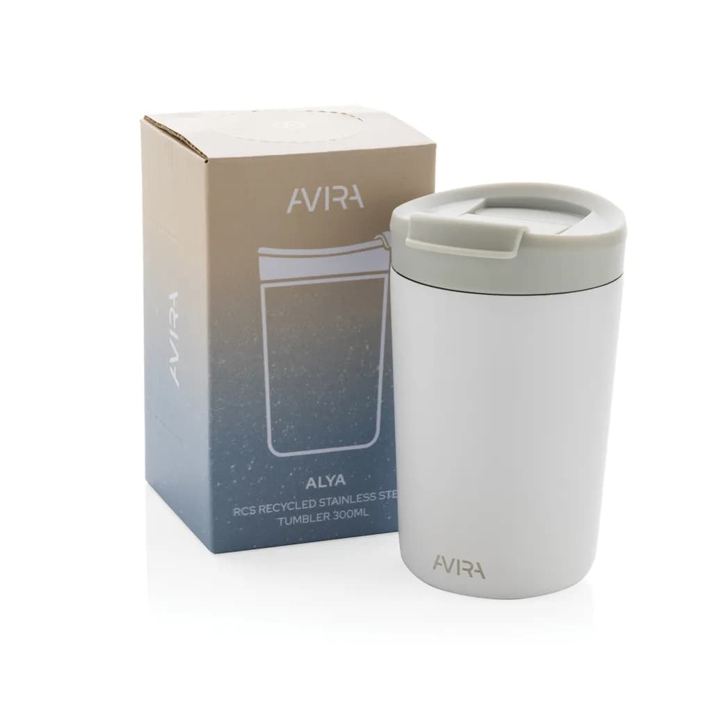 Avira Alya RCS recycelter Stainless-Steel Becher 300ml - weiß