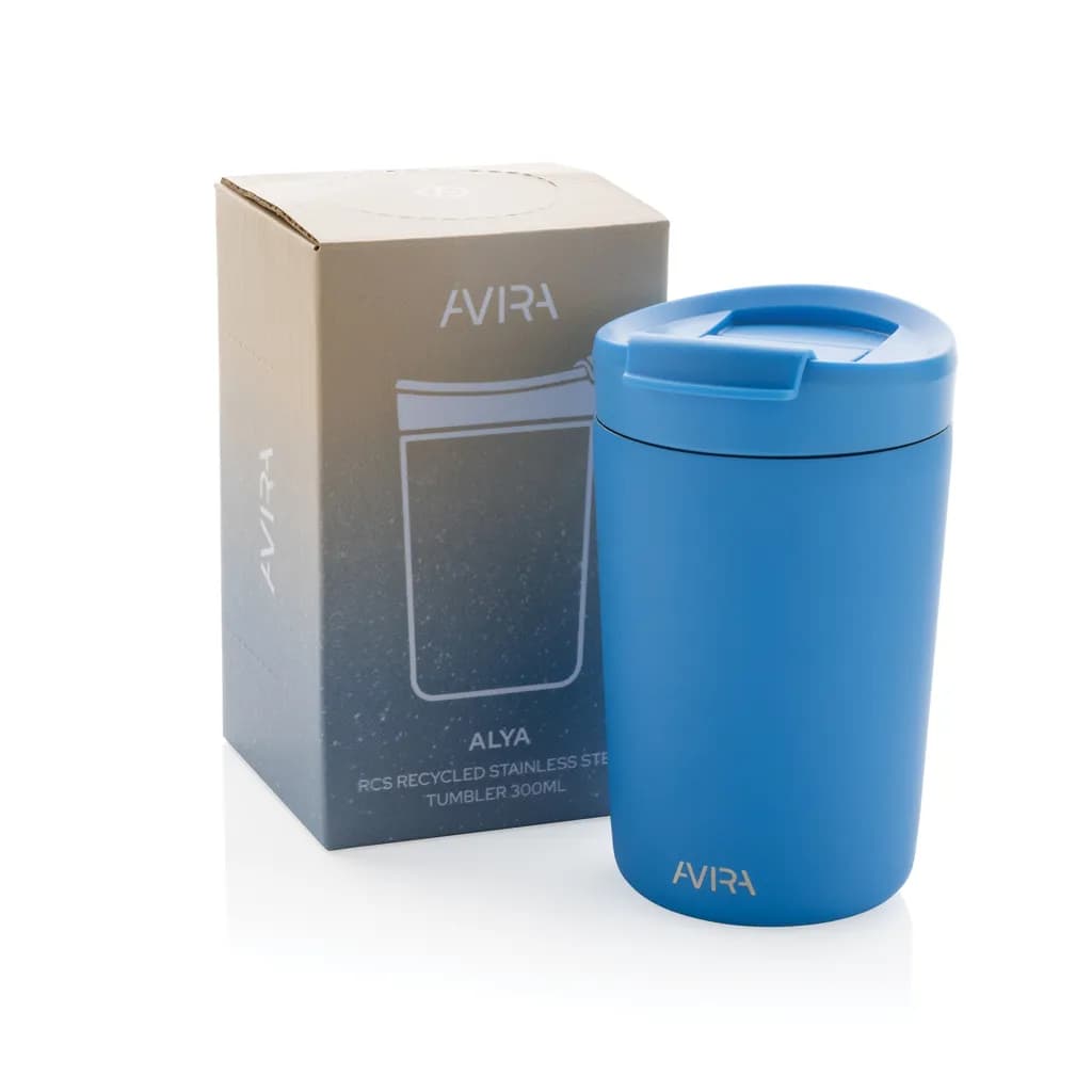 Avira Alya RCS recycelter Stainless-Steel Becher 300ml - blau