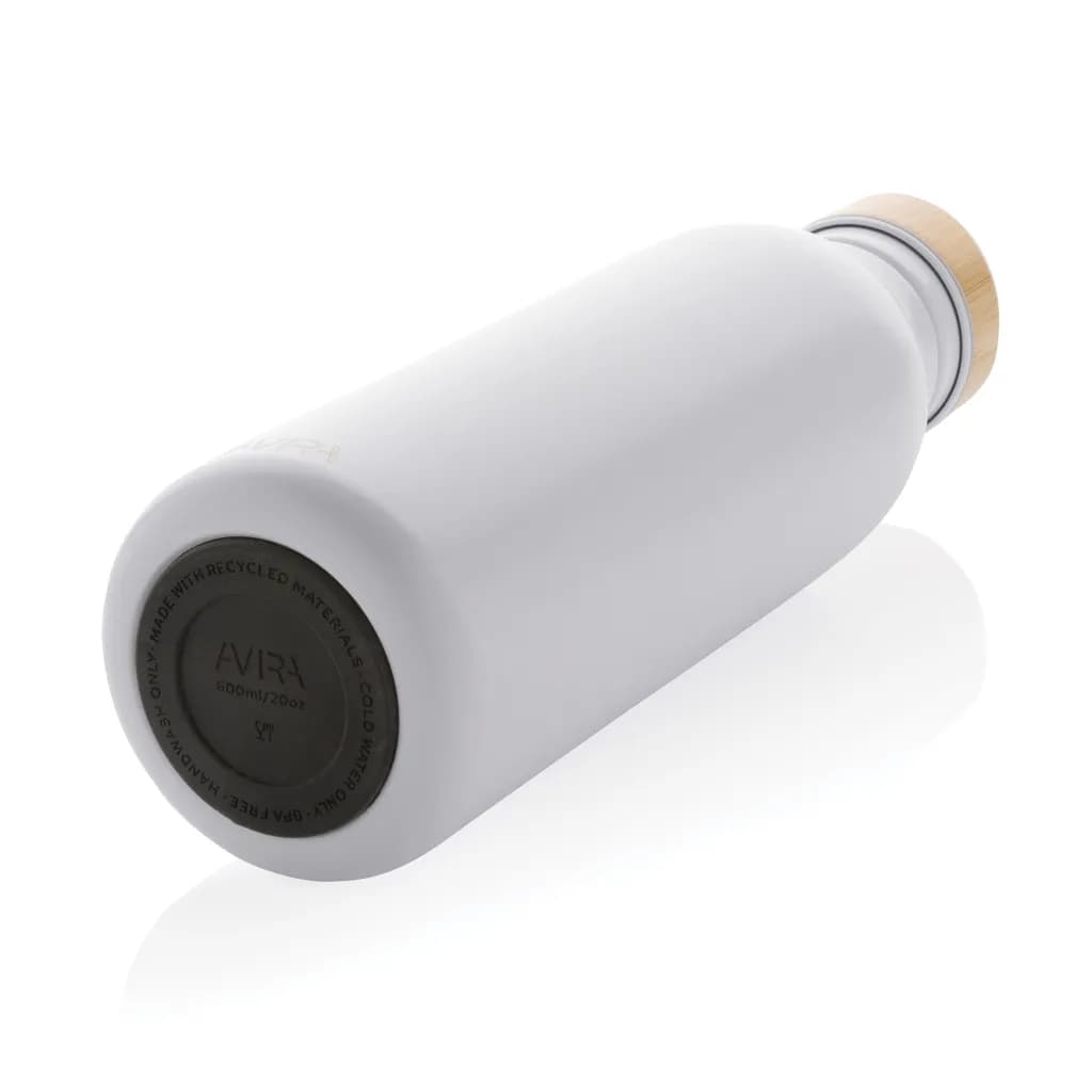 Avira Alcor 600ml Wasserflasche aus RCS rec. Stainless-Steel - weiß