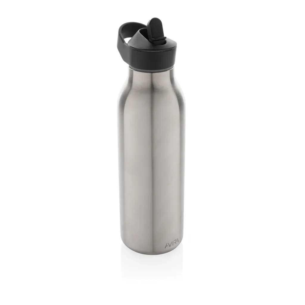 Avira Ara RCS Re-Steel Fliptop Wasserflasche 500ml - silber