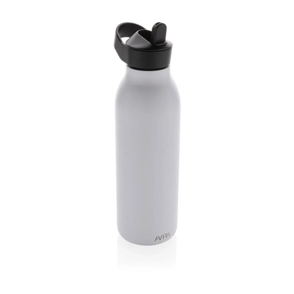 Avira Ara RCS Re-Steel Fliptop Wasserflasche 500ml - weiß