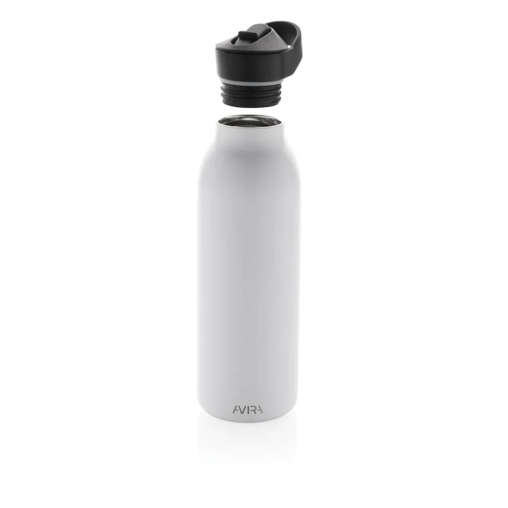 Avira Ara RCS Re-Steel Fliptop Wasserflasche 500ml - weiß
