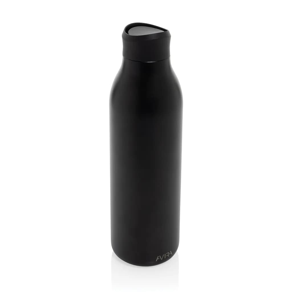 Avira Alok 360 Klick-Wasserflasche aus RCS rec. Stahl, 600ml - schwarz