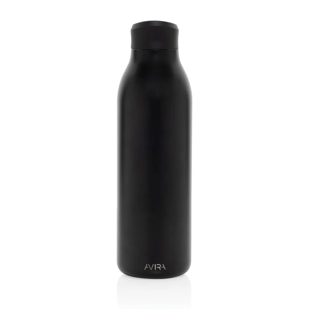 Avira Alok 360 Klick-Wasserflasche aus RCS rec. Stahl, 600ml - schwarz