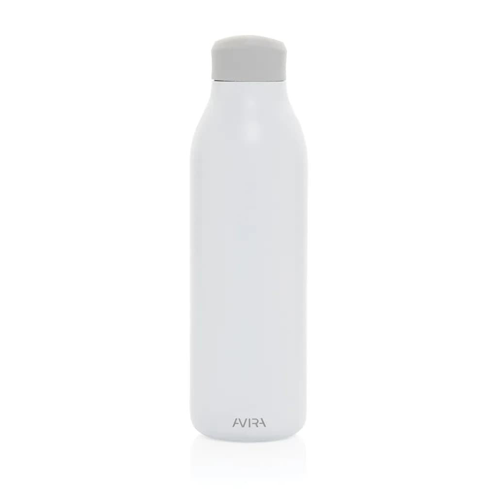 Avira Alok 360 Klick-Wasserflasche aus RCS rec. Stahl, 600ml - weiß