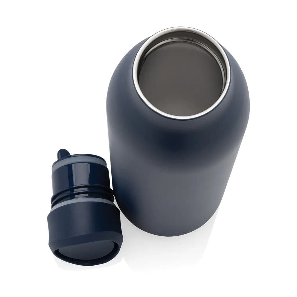 Avira Alok 360 Klick-Wasserflasche aus RCS rec. Stahl, 600ml - navy blau