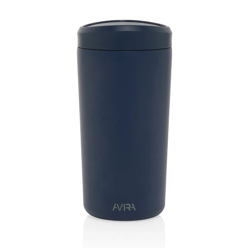 Avira Alix Klickbecher aus RCS rec. Stahl 400ml - navy blau