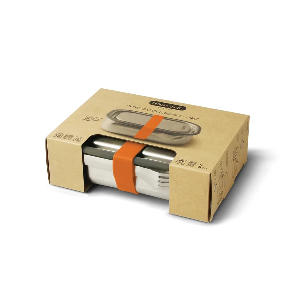 Black+Blum Stainless Steel Lunch Box groß - orange