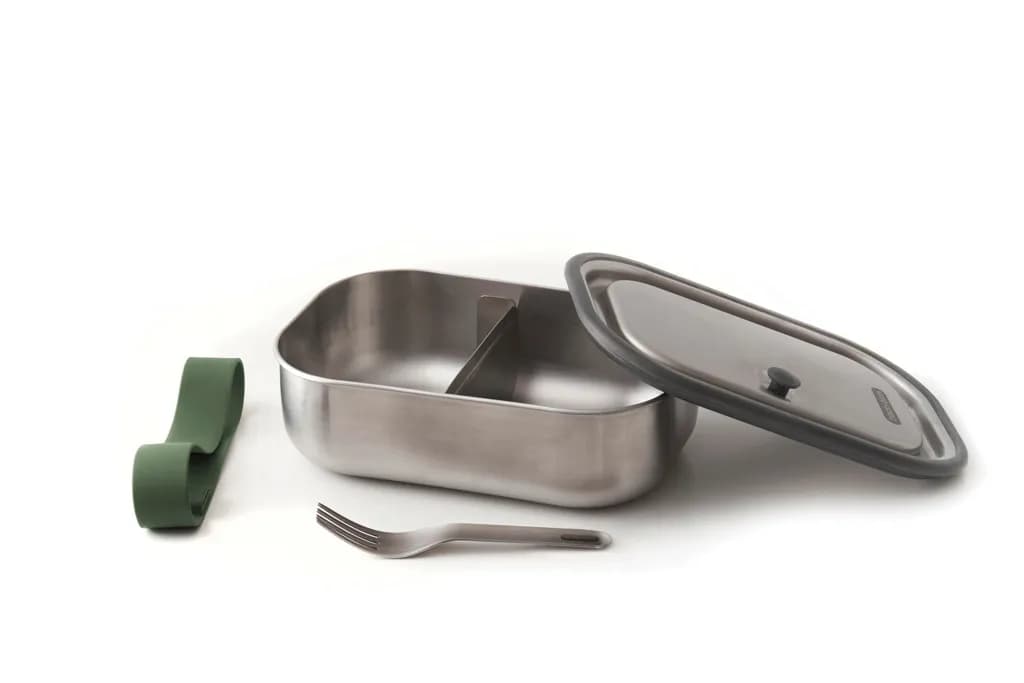 Black+Blum Stainless Steel Lunch Box groß - Olivgrün