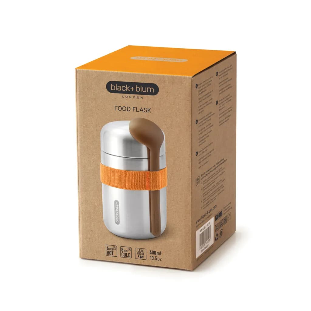 Black+Blum Food Flask 400ml - orange