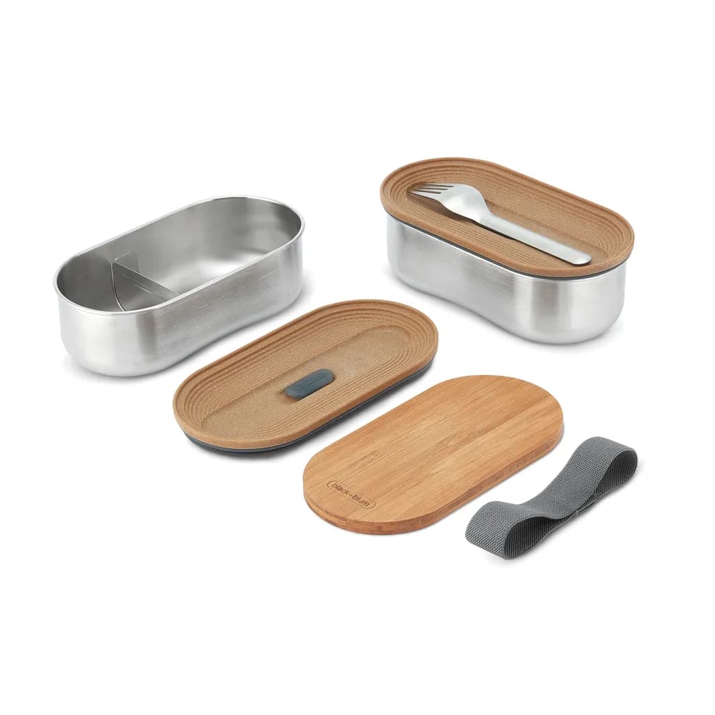 Black+Blum Stainless Steel Double Bento Box - grau
