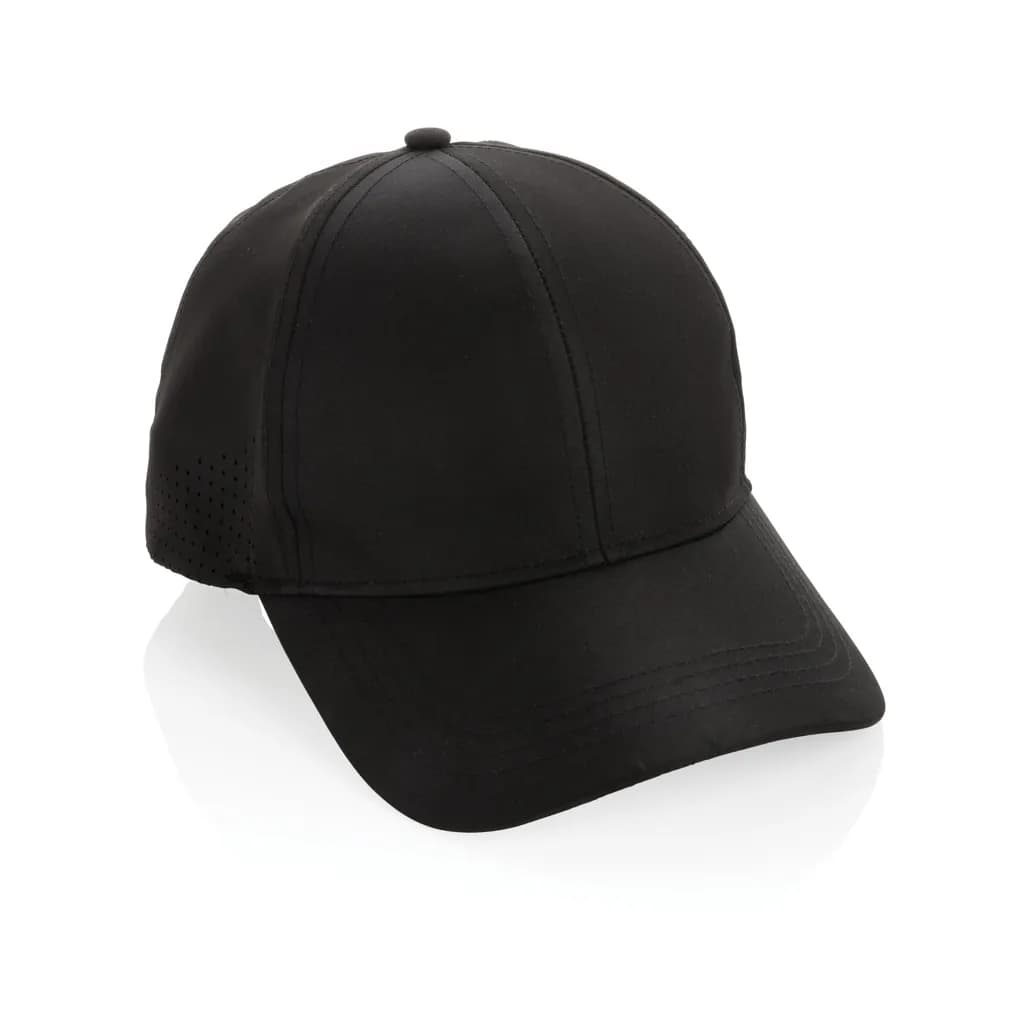 Impact AWARE™ rPET 6-Panel-Sportkappe - schwarz