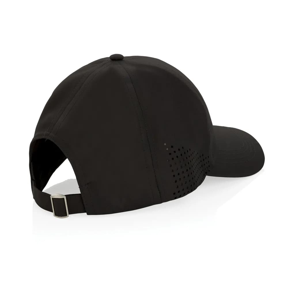 Impact AWARE™ rPET 6-Panel-Sportkappe - schwarz
