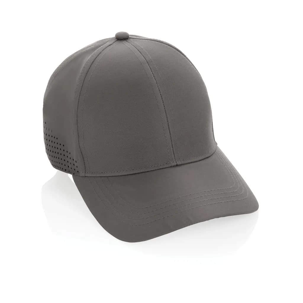 Impact AWARE™ rPET 6-Panel-Sportkappe - grau