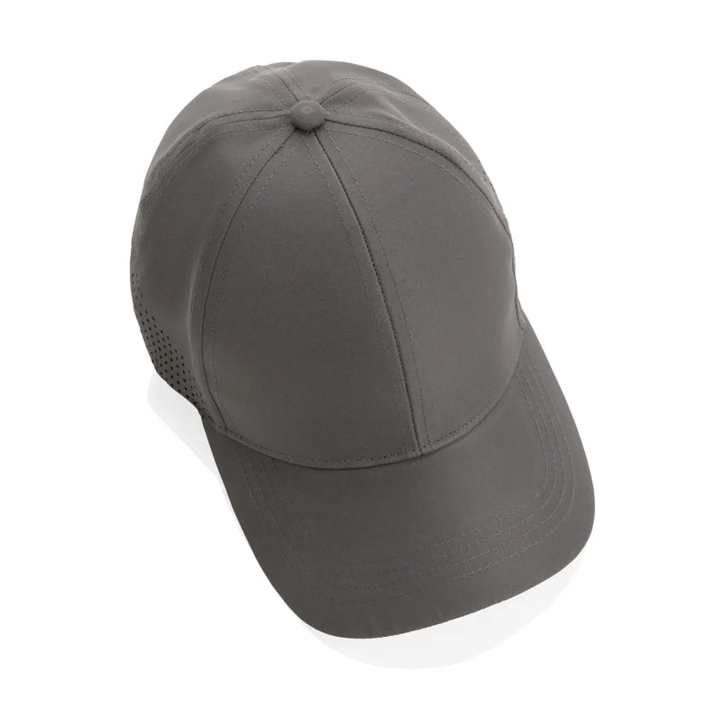 Impact AWARE™ rPET 6-Panel-Sportkappe - grau