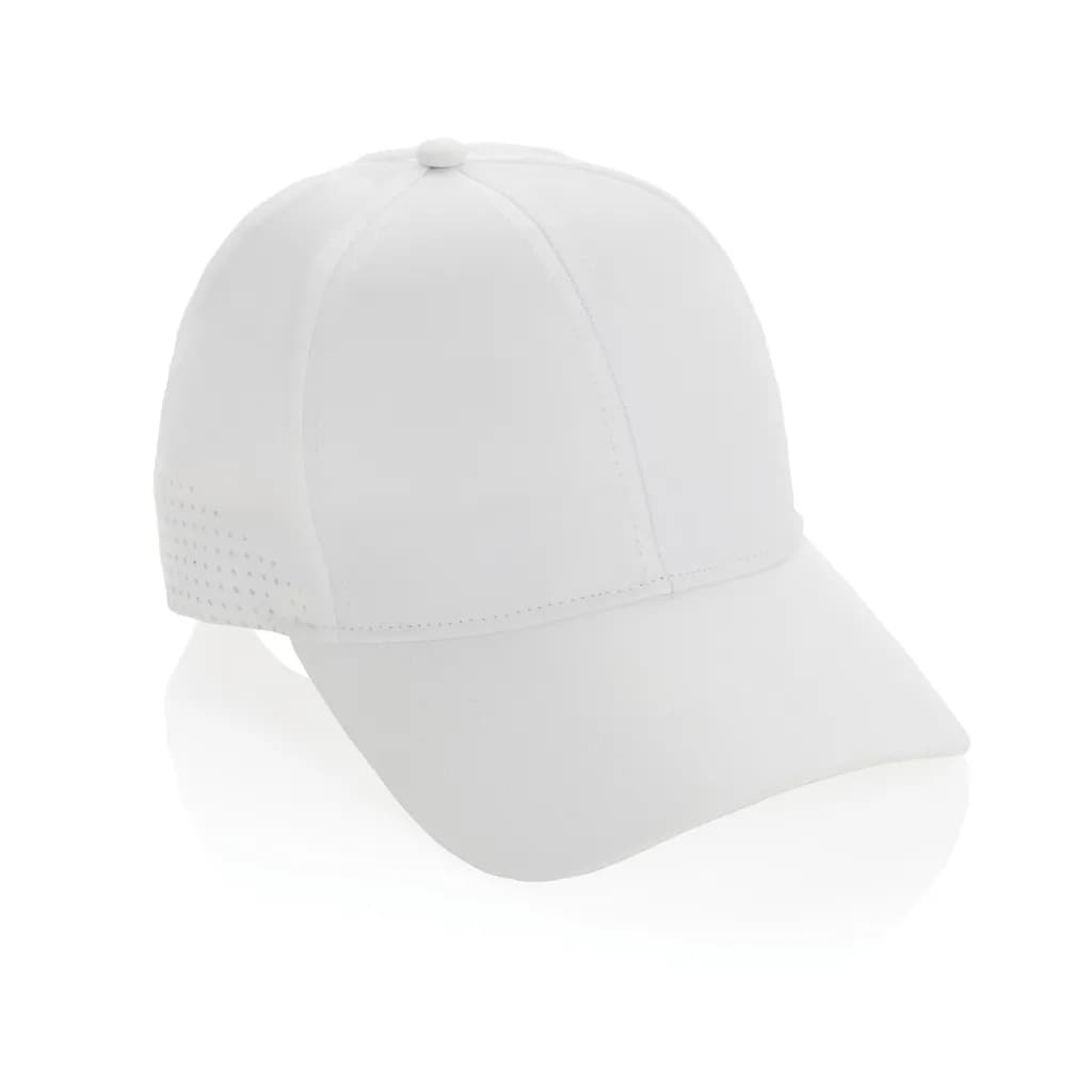 Impact AWARE™ rPET 6-Panel-Sportkappe - weiß