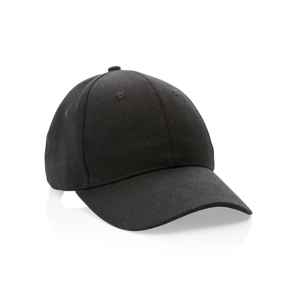 Impact 6 Panel Kappe aus 280gr rCotton mit AWARE™ Tracer - schwarz