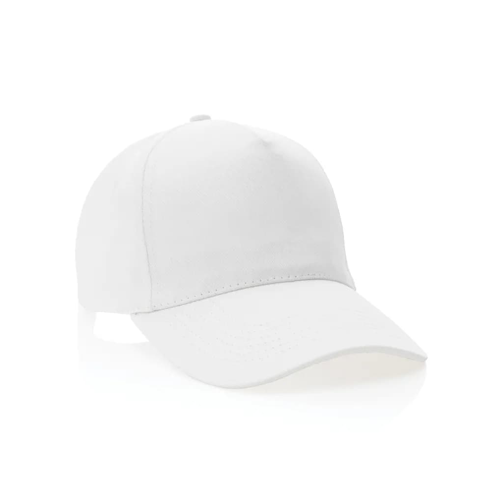Impact 5 Panel Kappe aus 280gr rCotton mit AWARE™ Tracer - weiß