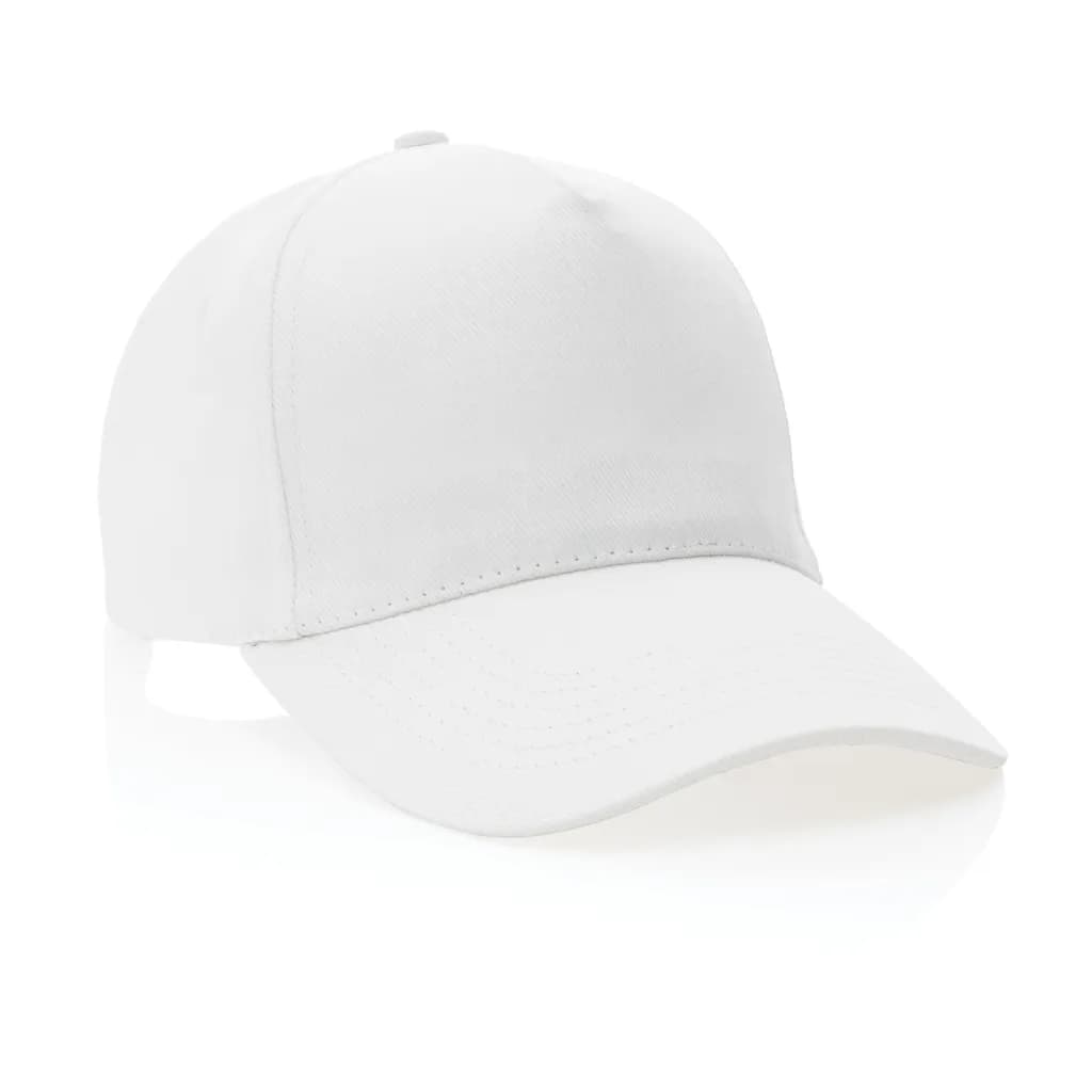 Impact 5 Panel Kappe aus 280gr rCotton mit AWARE™ Tracer - weiß