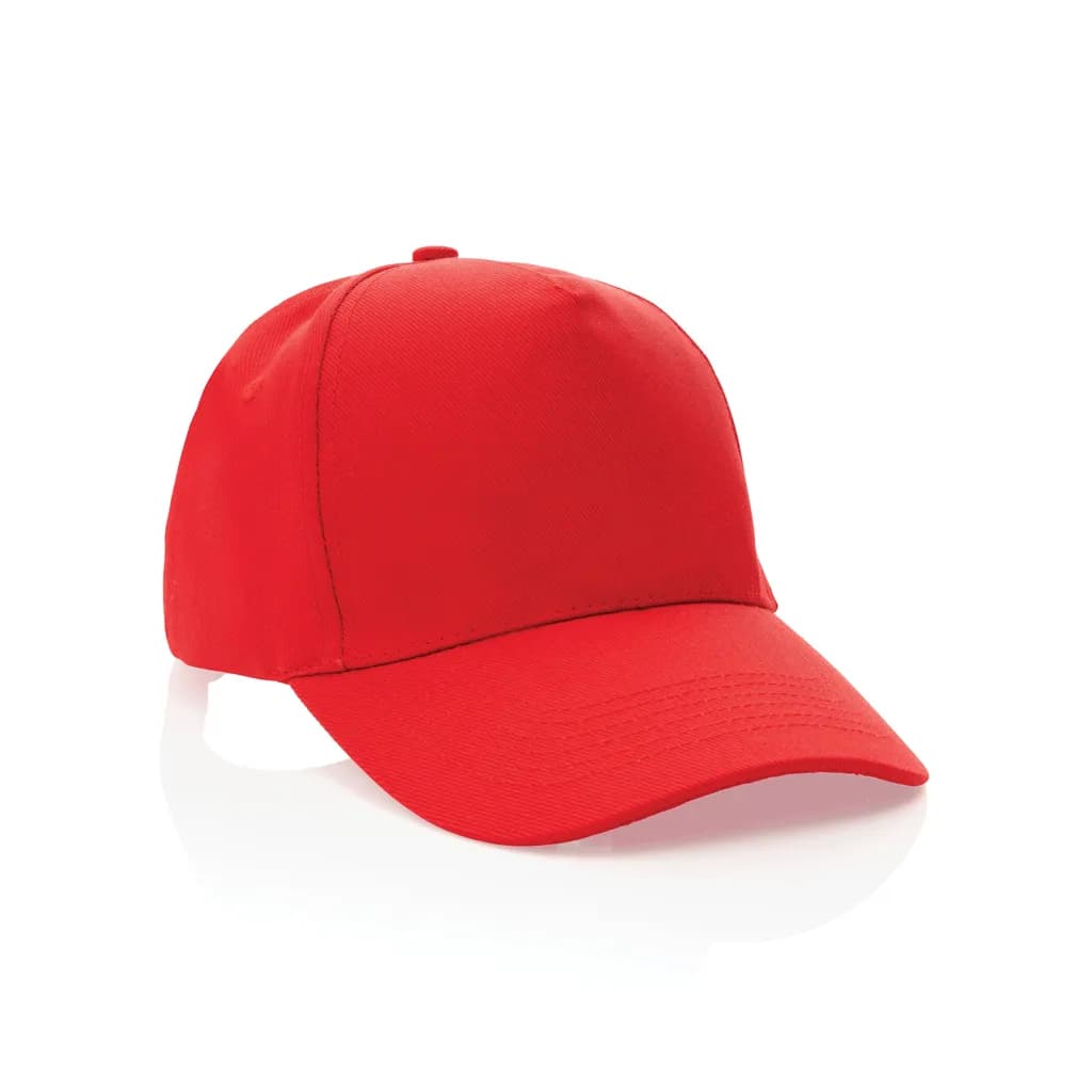 Impact 5 Panel Kappe aus 280gr rCotton mit AWARE™ Tracer - rot