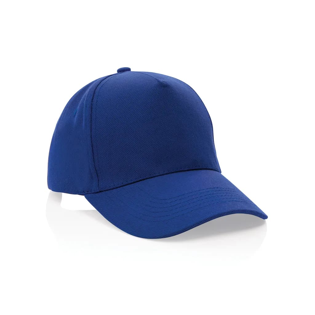Impact 5 Panel Kappe aus 280gr rCotton mit AWARE™ Tracer - blau