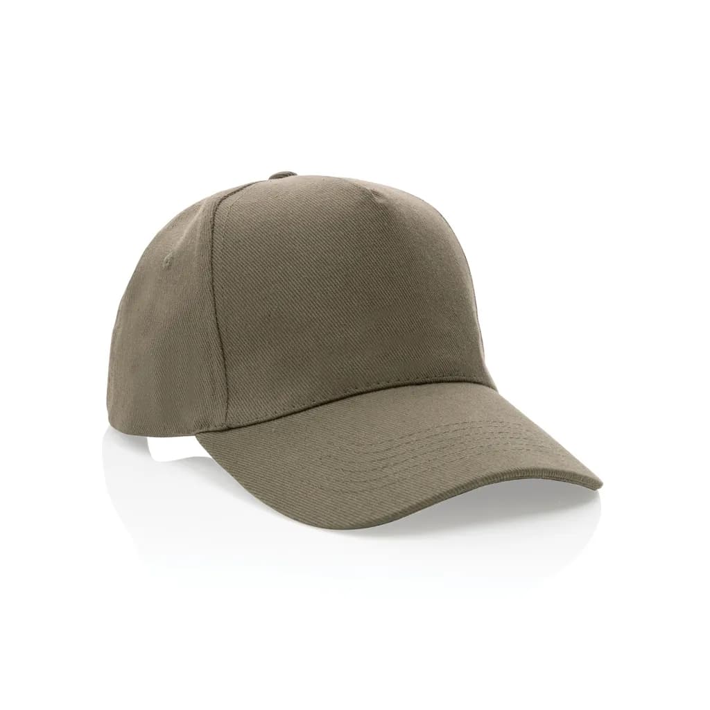 Impact 5 Panel Kappe aus 280gr rCotton mit AWARE™ Tracer - grün