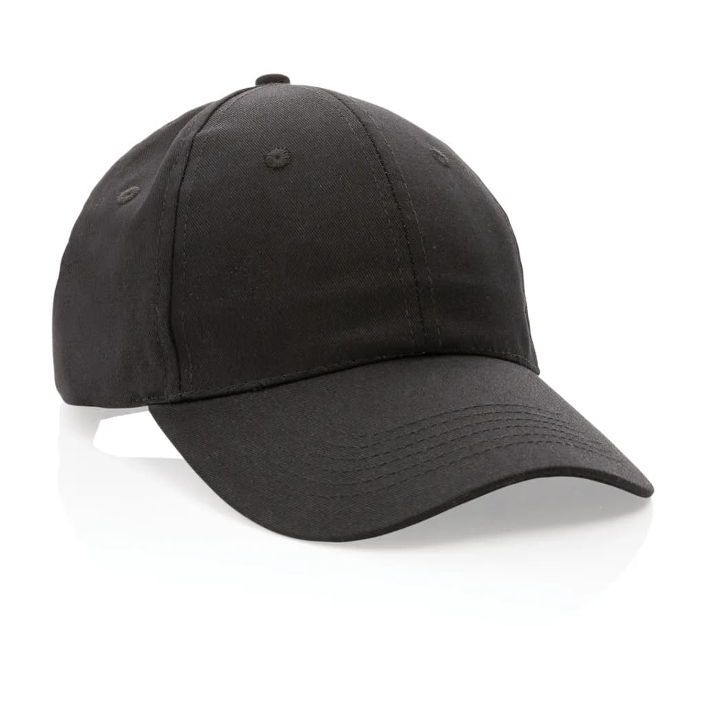 Impact 6 Panel Kappe aus 190gr rCotton mit AWARE™ Tracer - schwarz