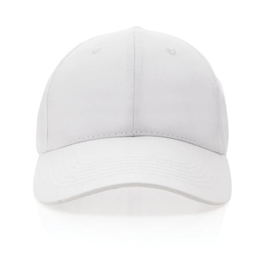 Impact 6 Panel Kappe aus 190gr rCotton mit AWARE™ Tracer - weiß