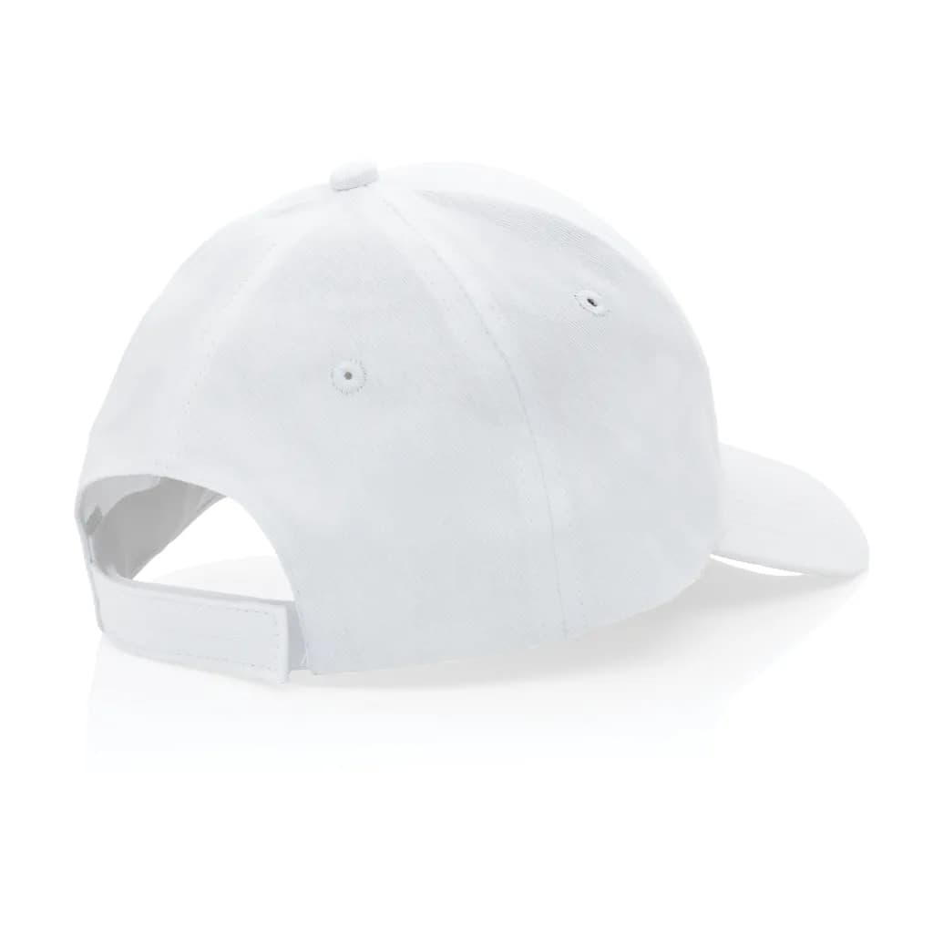 Impact 6 Panel Kappe aus 190gr rCotton mit AWARE™ Tracer - weiß