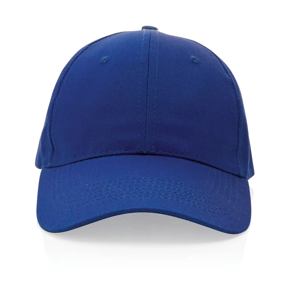 Impact 6 Panel Kappe aus 190gr rCotton mit AWARE™ Tracer - blau
