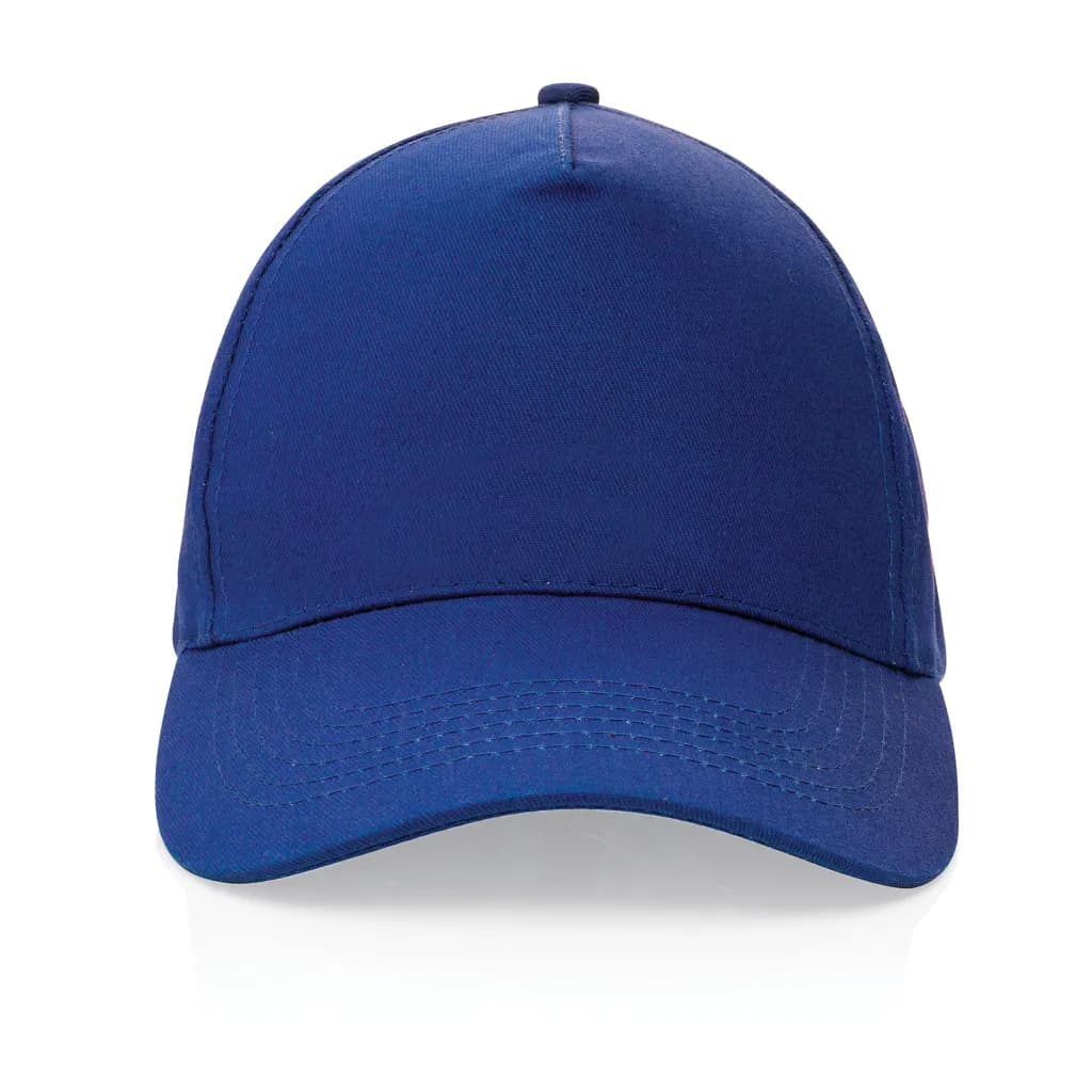 Impact 5 Panel Kappe aus 190gr rCotton mit AWARE™ Tracer - blau
